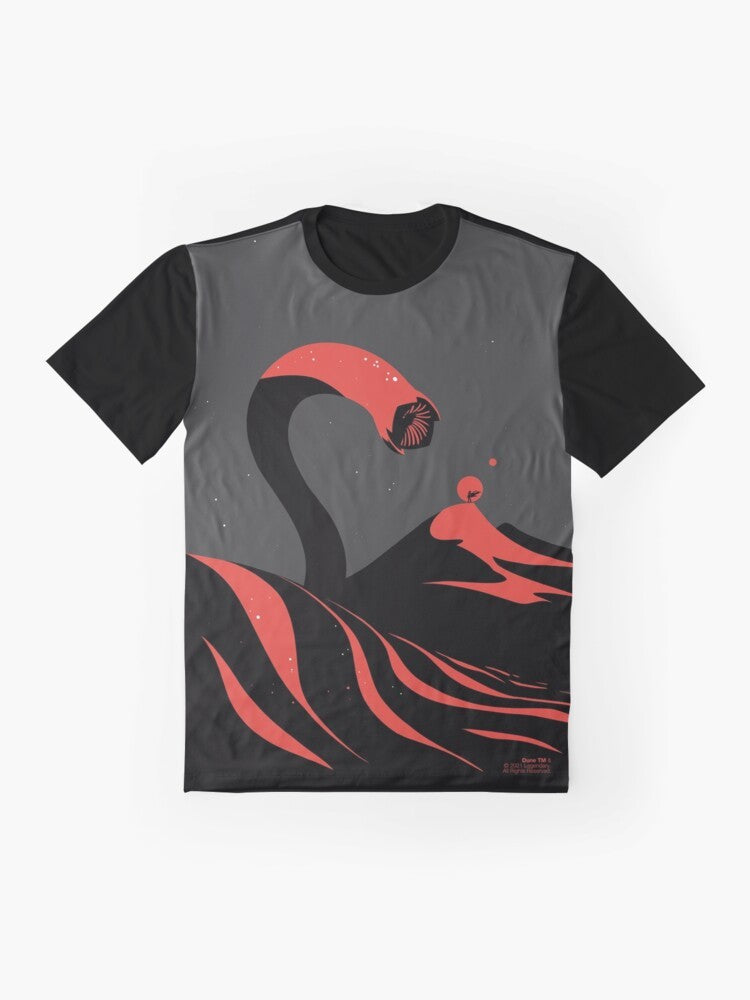 Dune Sandworm Graphic T-Shirt - Flat lay