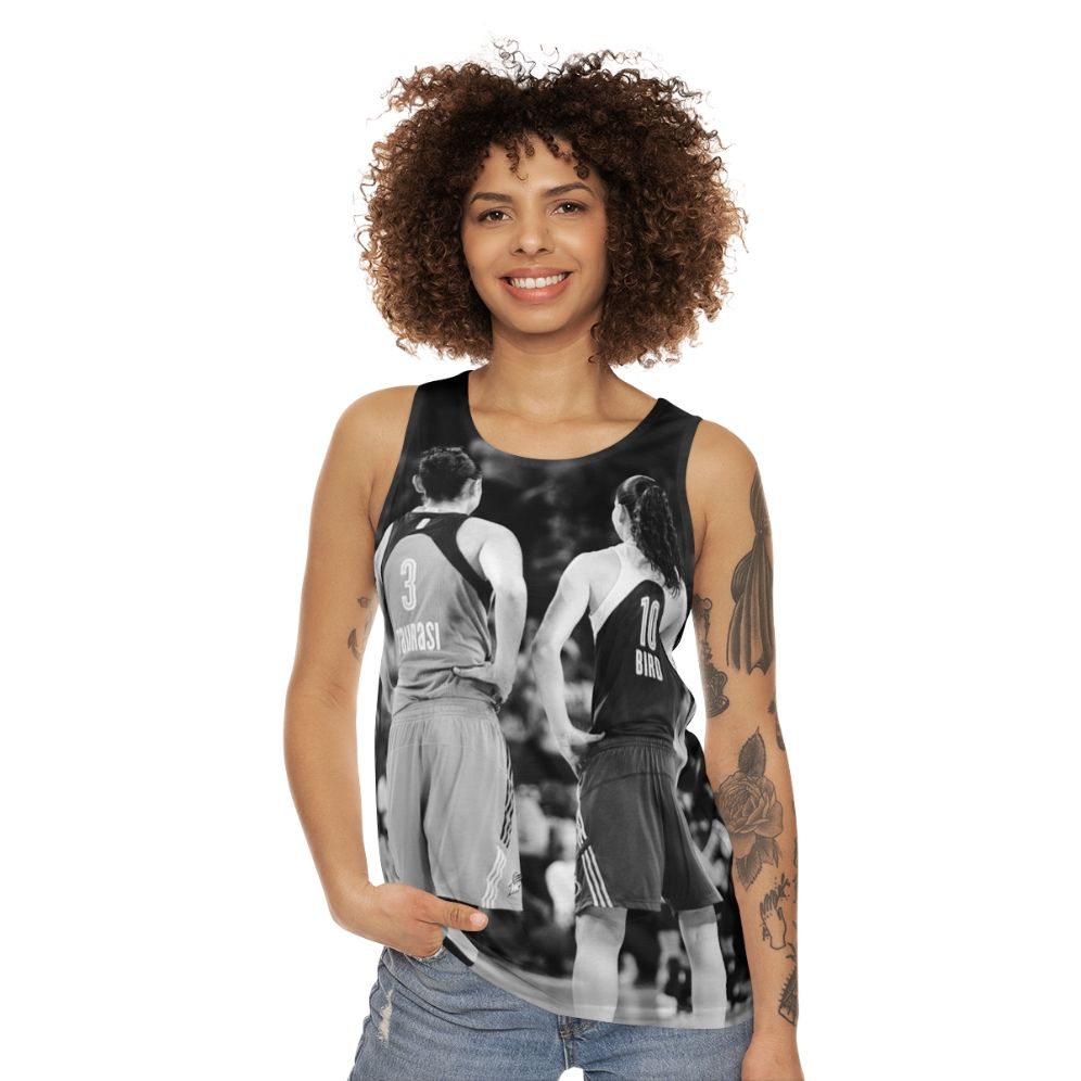 Diana Taurasi and Sue Bird Iconic WNBA Legends Unisex Tank Top - women