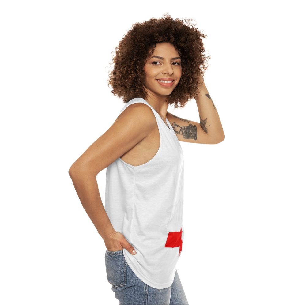 Massachusetts state pride unisex tank top - women side