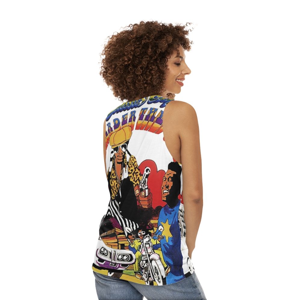 The Harder They Come Unisex Reggae Tank Top - women back