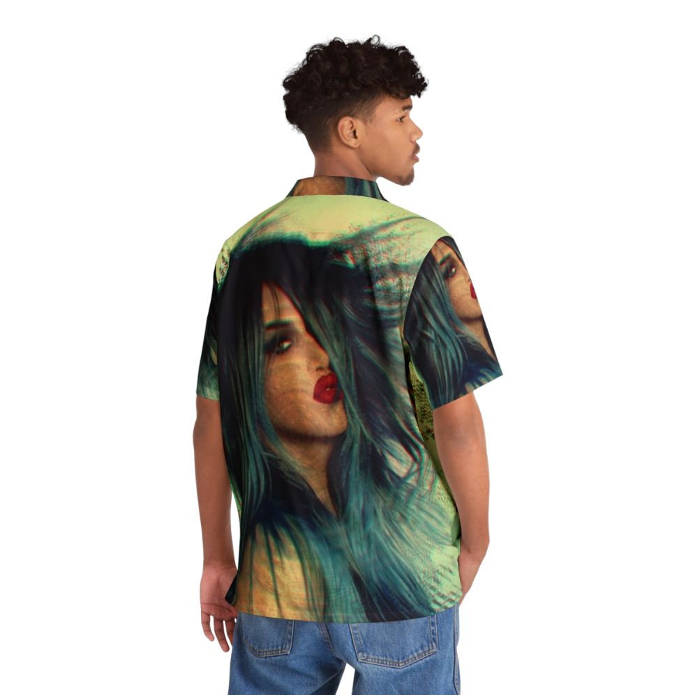 Adore Delano Hawaiian Shirt with Floral Pattern for RuPaul's Drag Race Fans - Flat lay