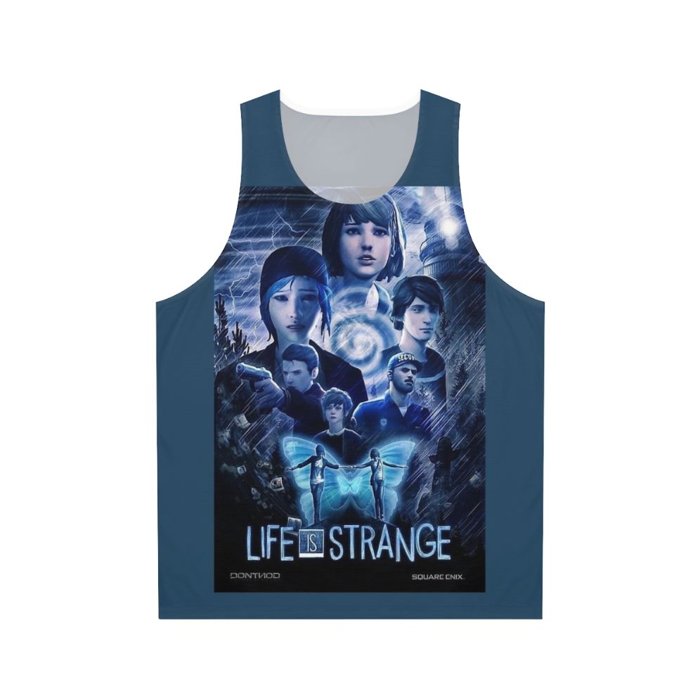 Life Is Strange video game inspired unisex tank top with movie poster design