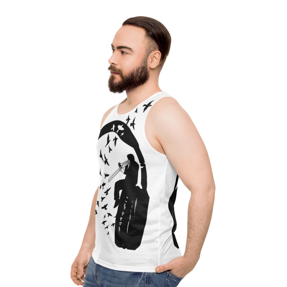 Headphone Trombone Unisex Tank Top - men side