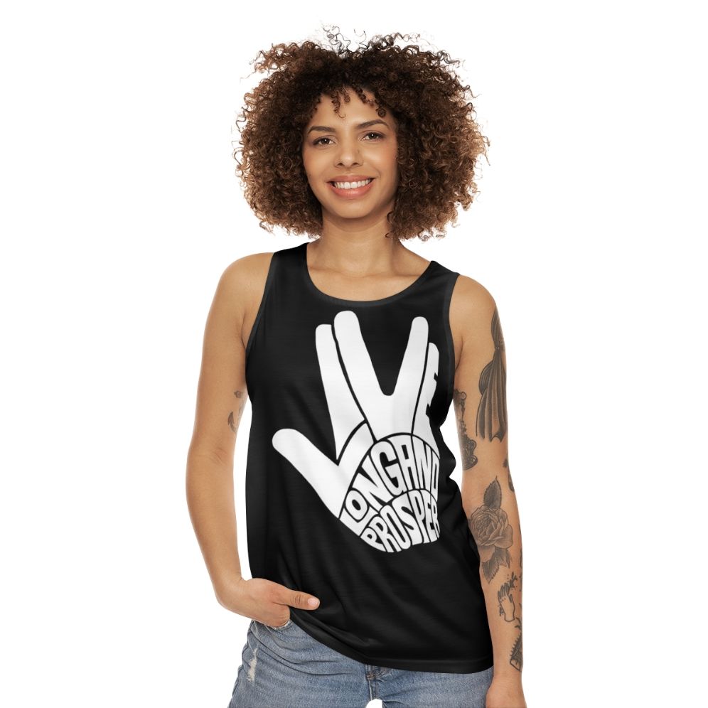 Star Trek Spock Live Long and Prosper Unisex Tank Top - women