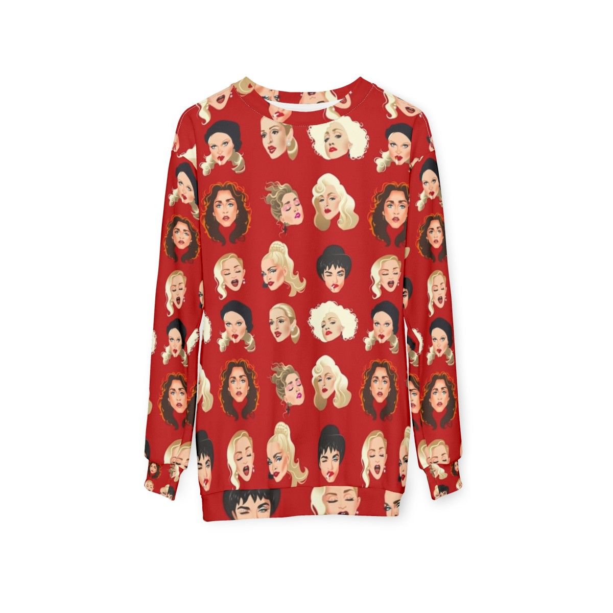 Faces of Madge Pop Art Sweatshirt - hanging