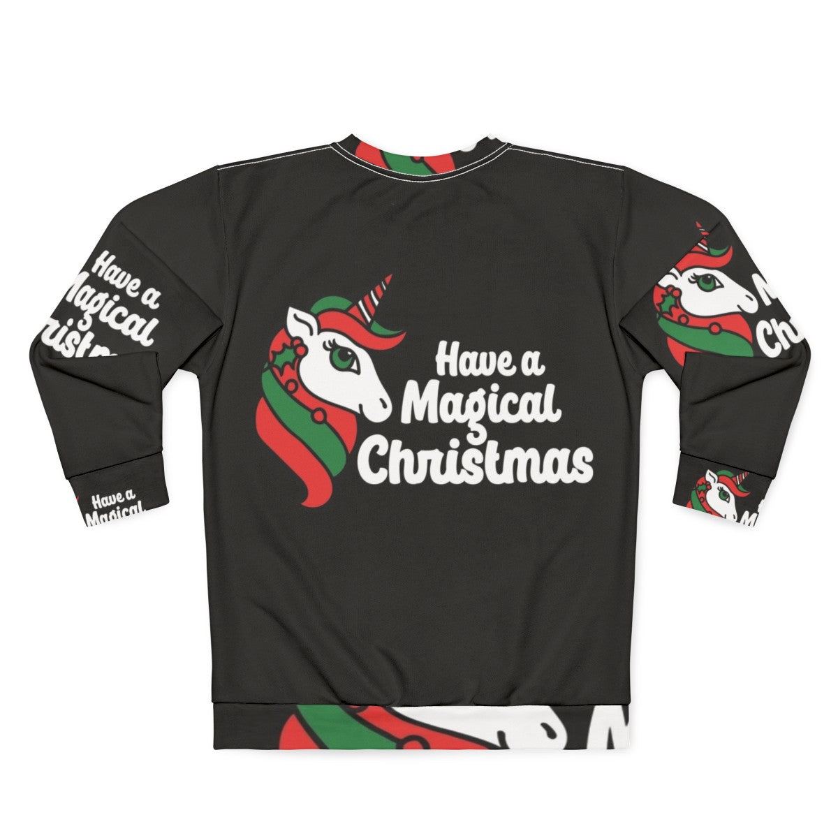 Magical Christmas Unicorn Sweatshirt - Back