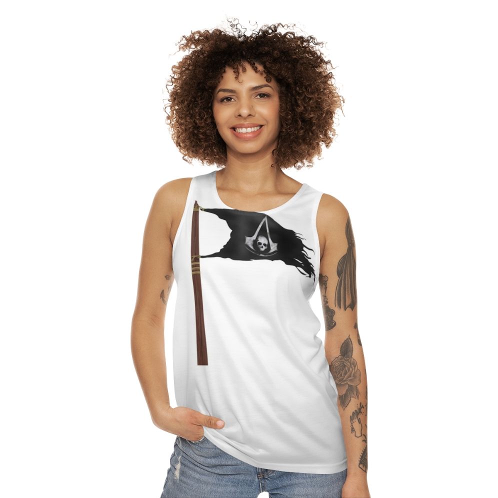 Assassin's Creed Black Flag Pirate Flag Unisex Tank Top - women