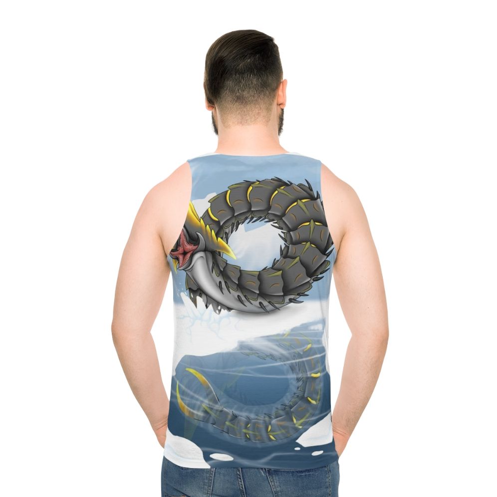 Subnautica Ice Worm Unisex Tank Top - men back