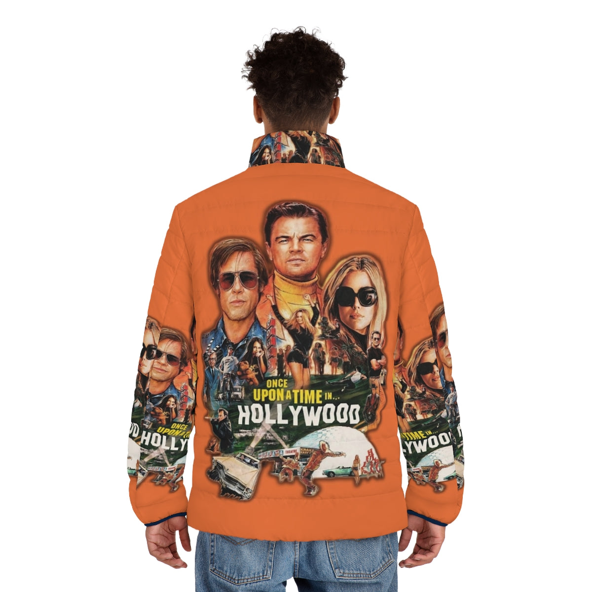 Quentin Tarantino "Once Upon a Time in Hollywood" inspired puffer jacket - men back