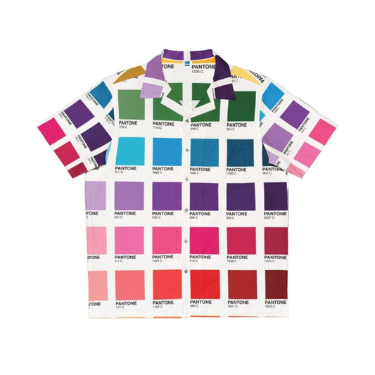 Pantone inspired Hawaiian shirt with vibrant color shades