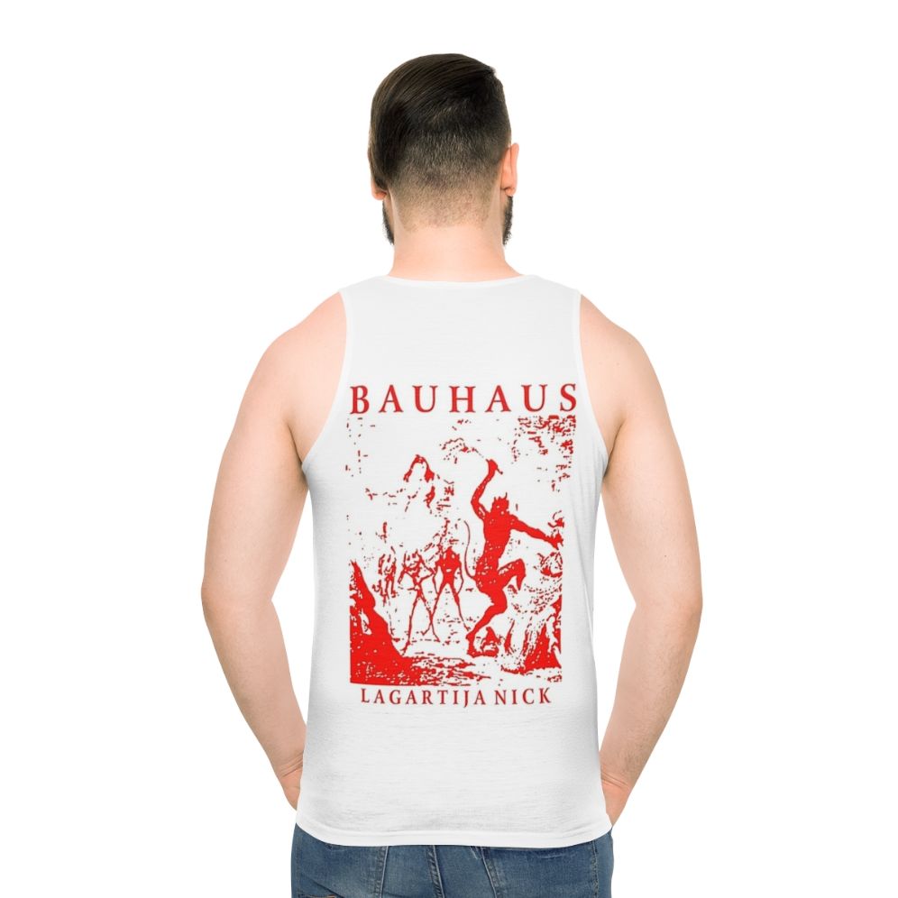 Bauhaus rock band legend unisex tank top - men back