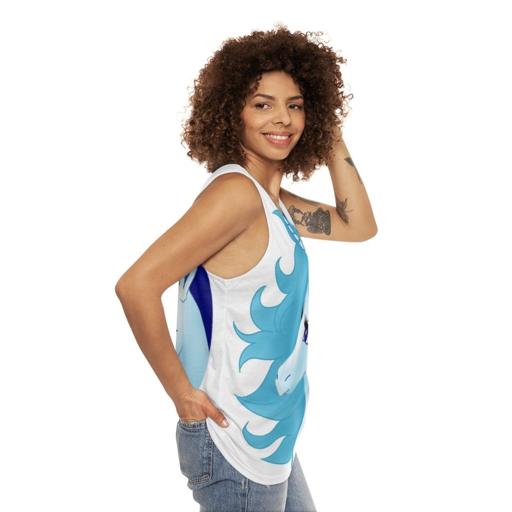 The Last Unicorn Unisex Fantasy Tank Top - women side