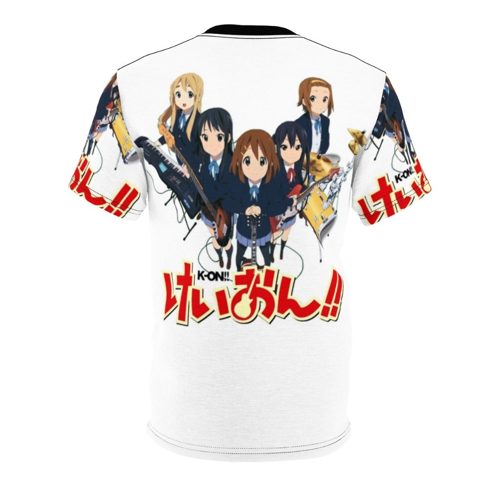 A stylish t-shirt featuring a subtle, anime-inspired design inspired by the popular K-On series. - Back