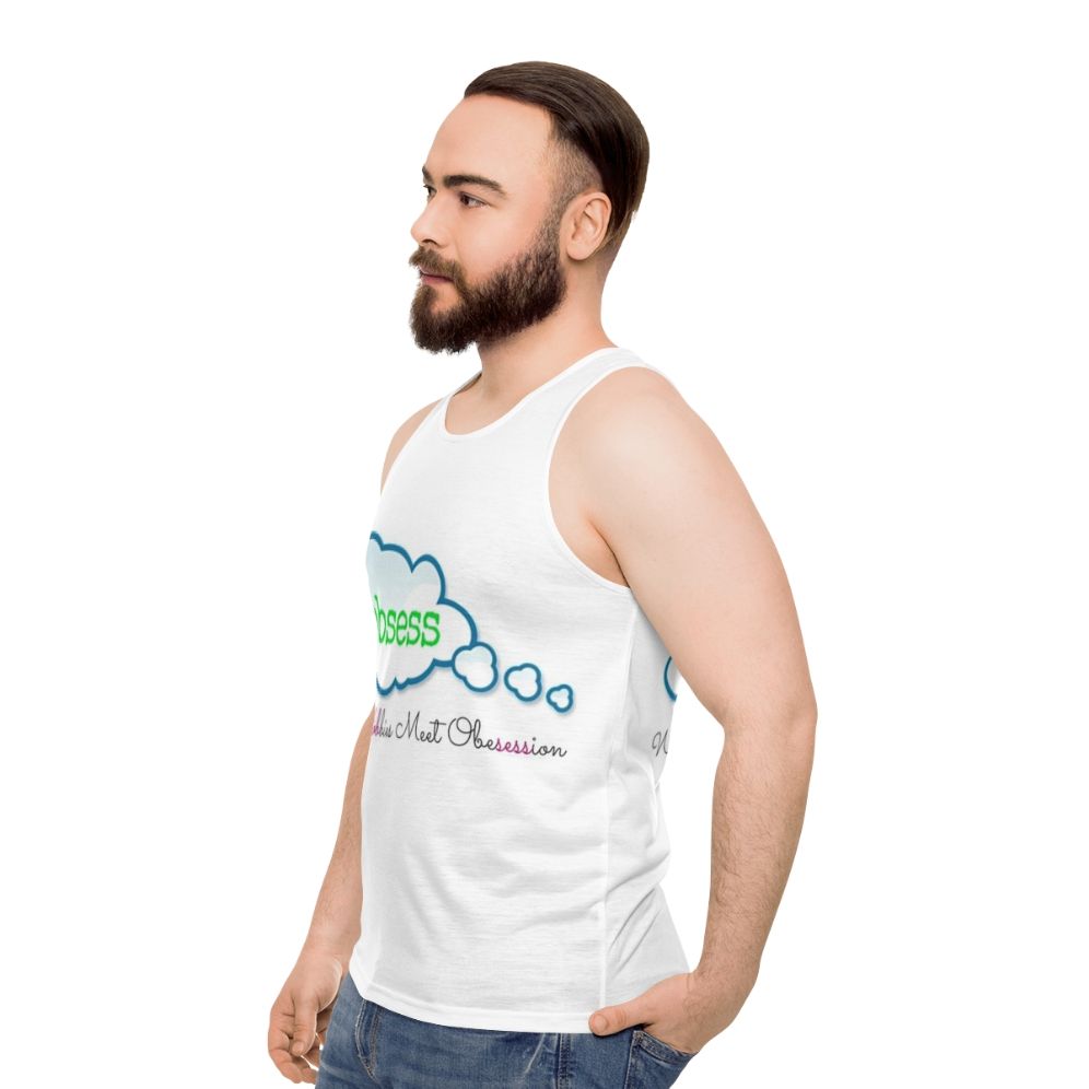 Hobbies and Obsession Unisex Tank Top - men side