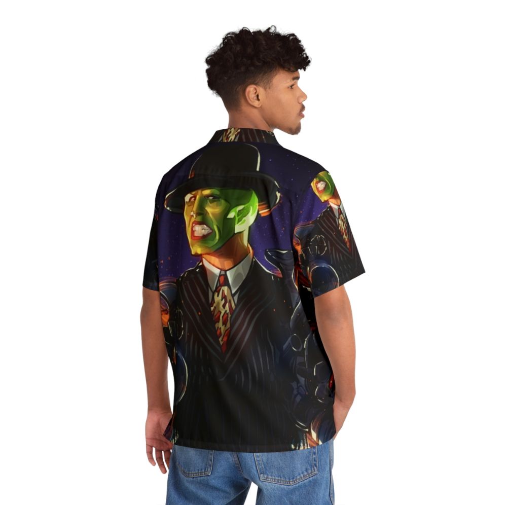 The Mask Hawaiian Shirt featuring Jim Carrey in the iconic superhero comedy - People Back