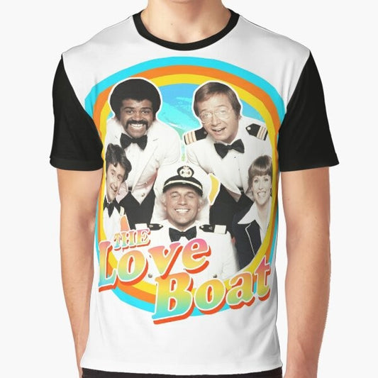 The Love Boat retro graphic t-shirt featuring classic 1970s/1980s TV show logo
