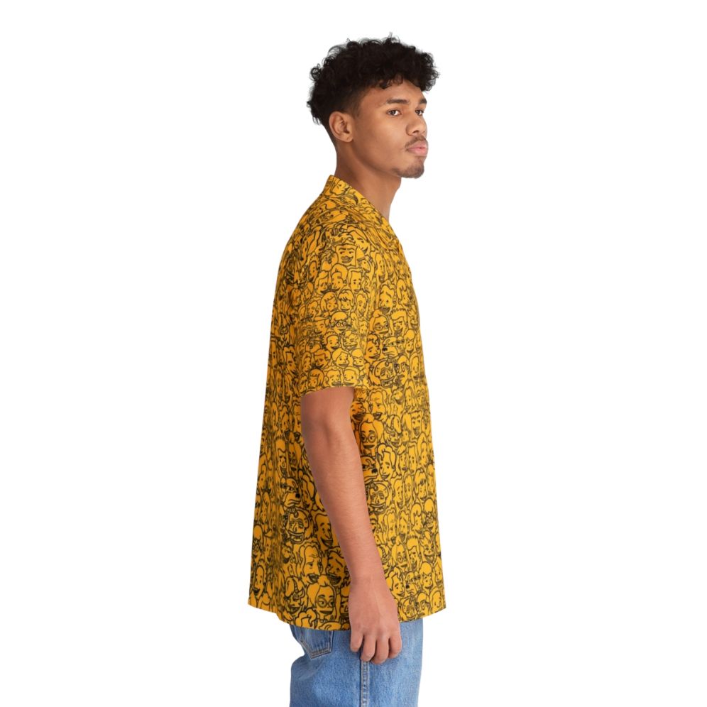 Big Mouth Character Pattern Hawaiian Shirt - People Pight