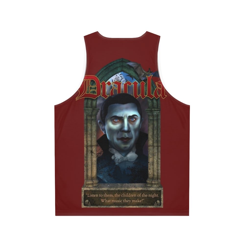 Dracula Unisex Tank Top - Back