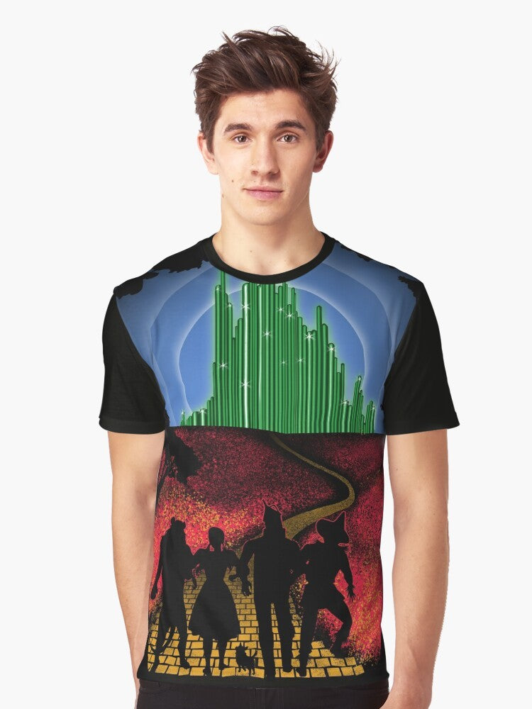 Wizard of Oz Yellow Brick Road Graphic T-Shirt - Men