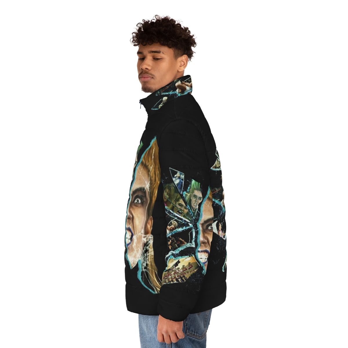 Bull Nakano Puffer Jacket featuring the Empress of Yesterday design - men side left