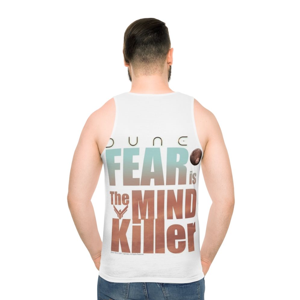 Dune 2020 "Fear Is The Mind Killer" Unisex Tank Top - men back