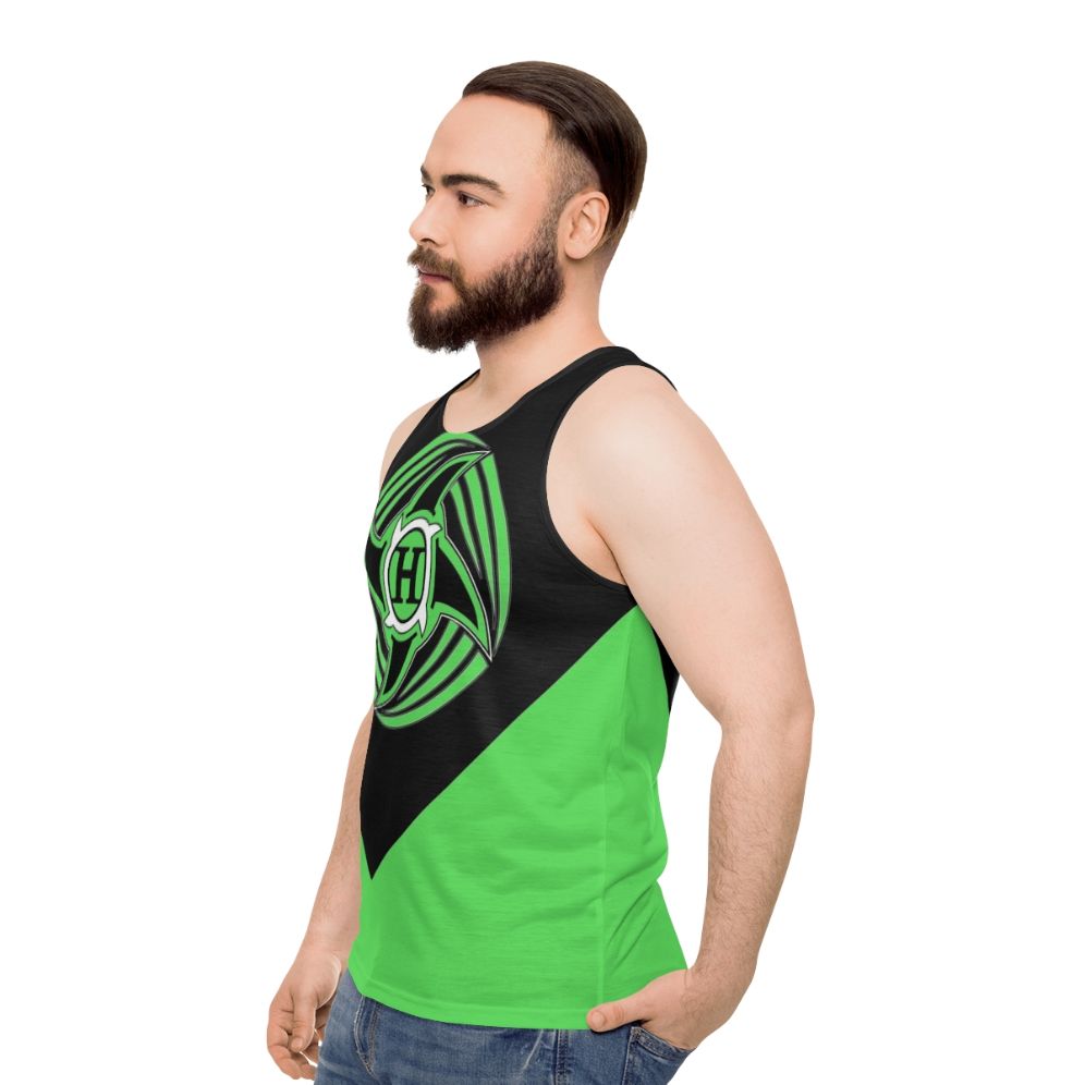 The Hurricane Unisex Retro Wrestling Tank Top - men side