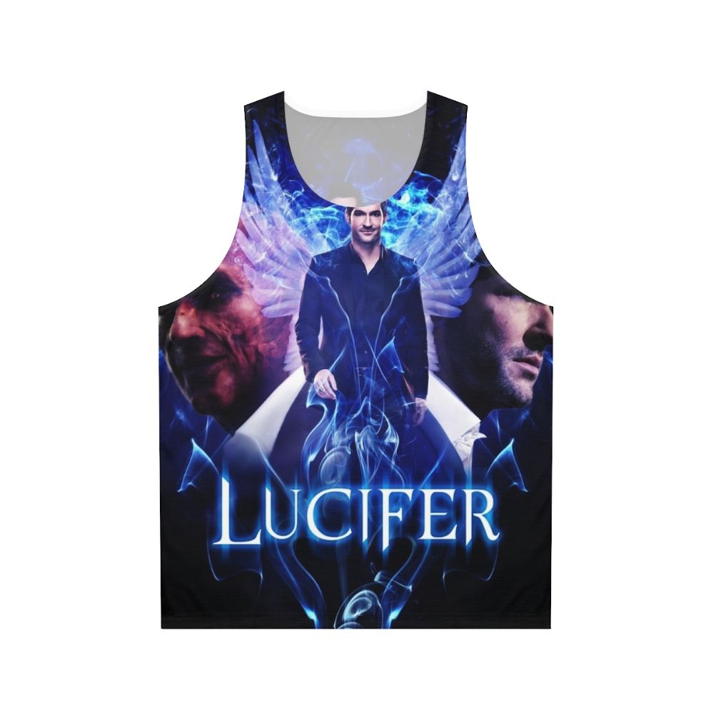 Lucifer Morningstar devil vs angel unisex tank top