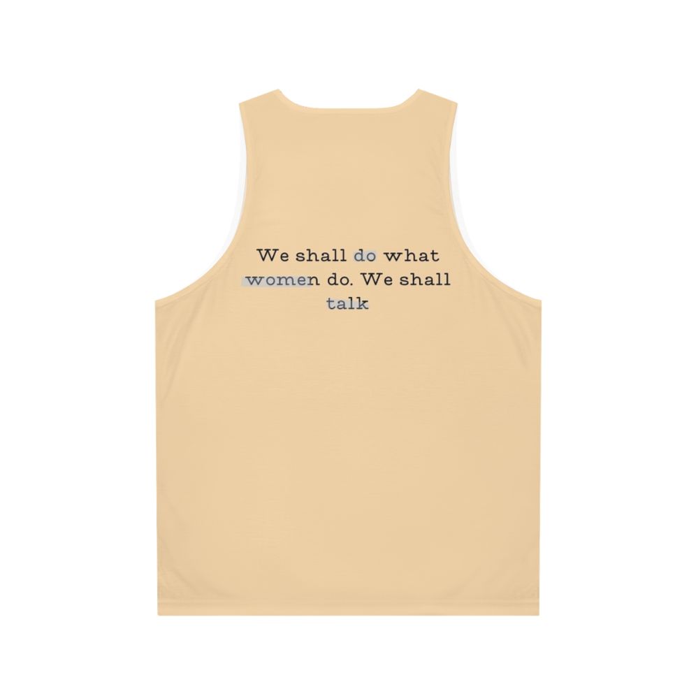 Violet Bridgerton Unisex Tank Top with Bridgerton Quotes - Back