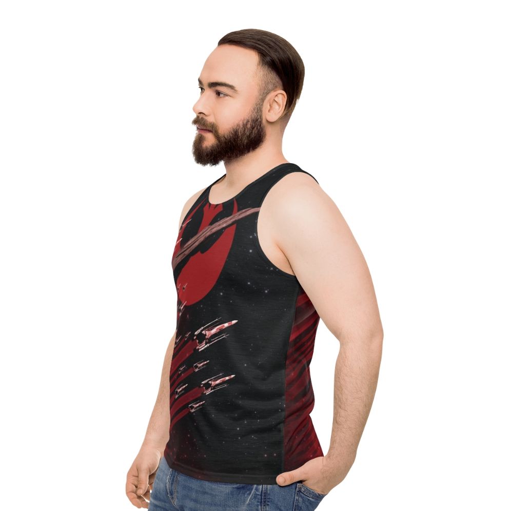 Geeky Unisex Tank Top - men side