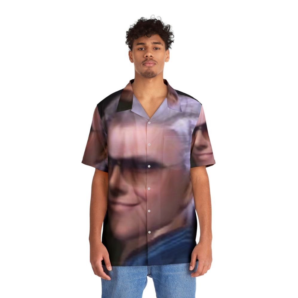 Vergil from Devil May Cry Series Hawaiian Shirt - People Front