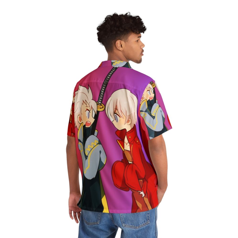 Devil May Cry 5 Fan Art Hawaiian Shirt with characters Dante, Vergil, and Nero - People Back