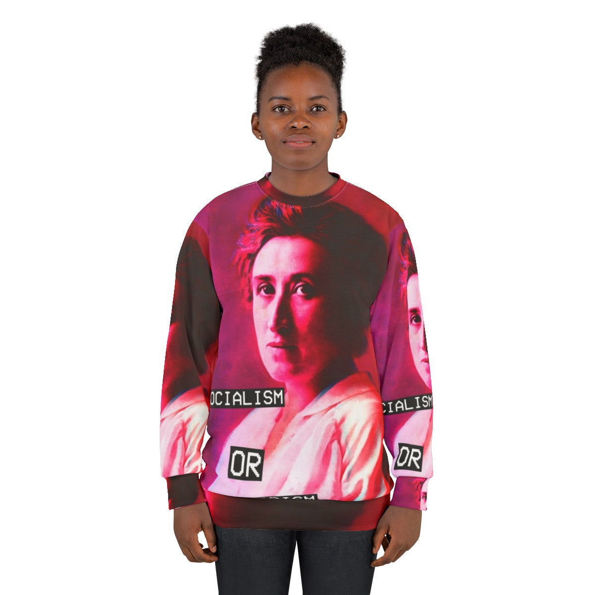 Rosa Luxemburg Anti Fascist Anarchist Sweatshirt - women