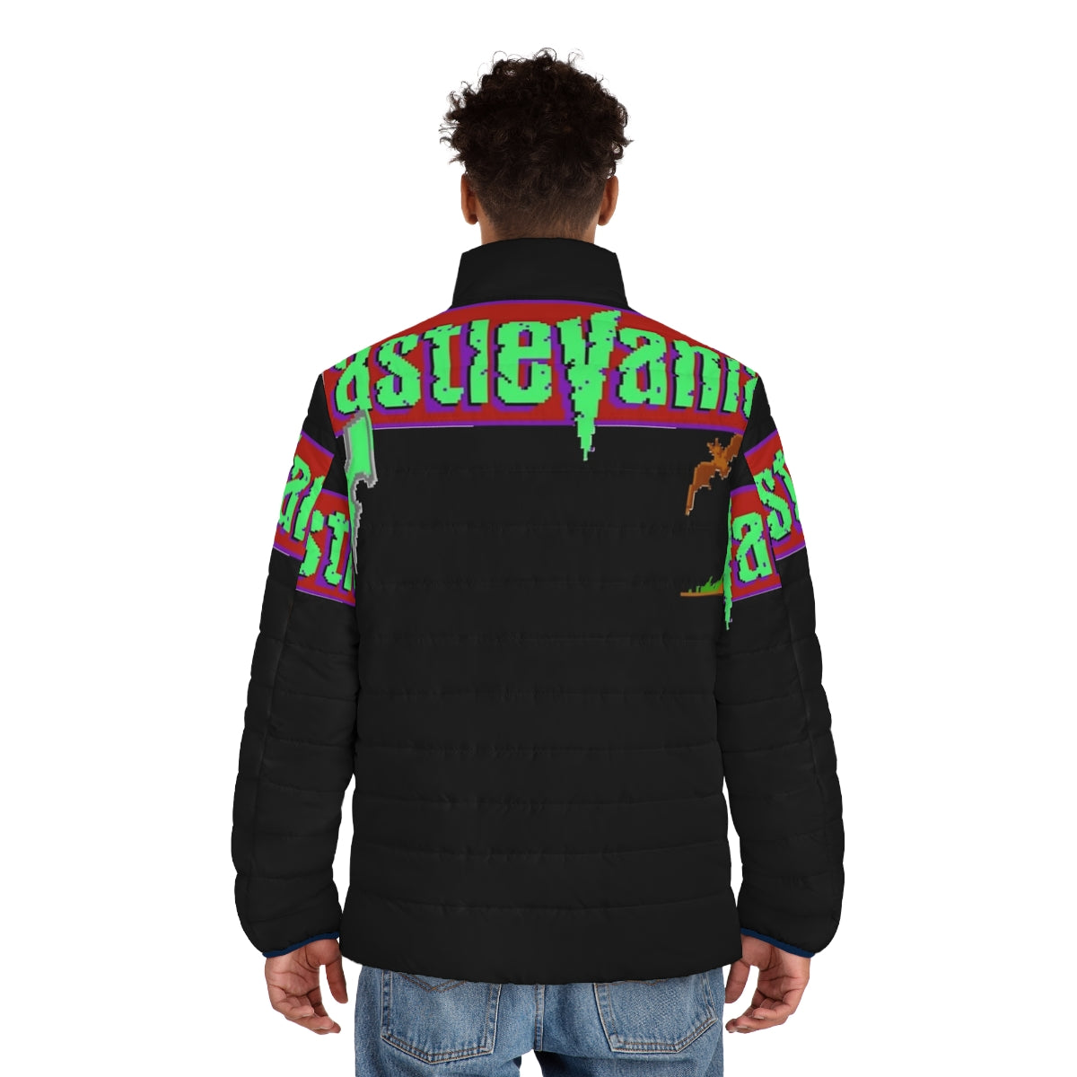 Castlevania V3 Essential Puffer Jacket - men back