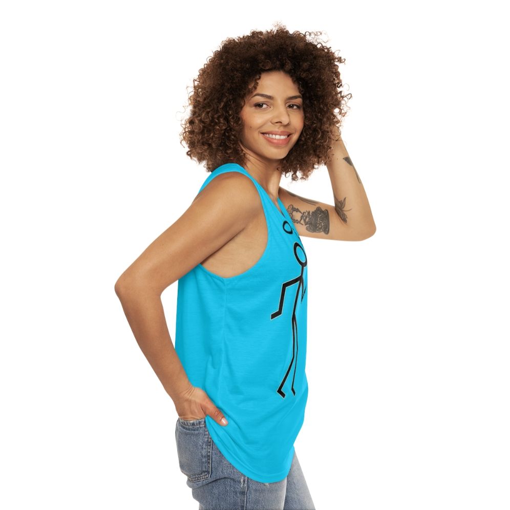 Retro unisex tank top inspired by The Saint TV series - women side