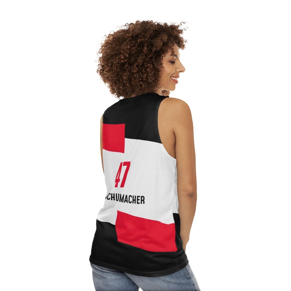 F1 2021 Schumacher Classic Unisex Tank Top - women back