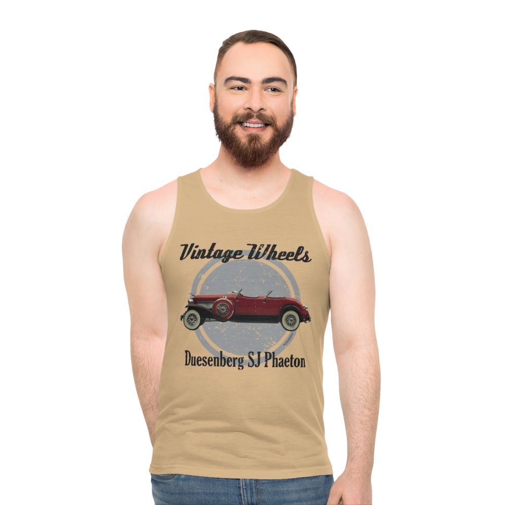 Vintage Duesenberg Sj Roadster Unisex Tank Top - men