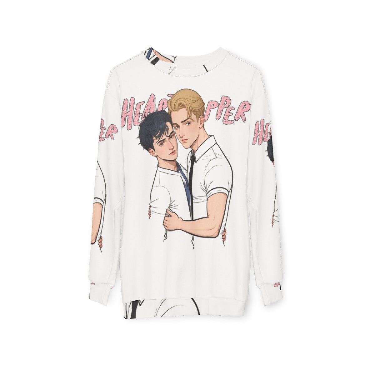 Heartstopper Nick and Charlie Sweatshirt - hanging