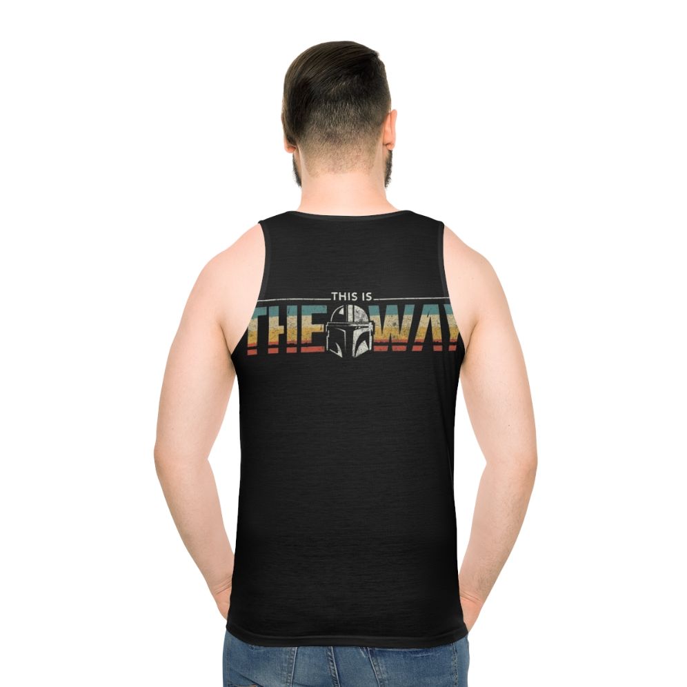 Unisex 'This Is The Way' Mandalorian Inspired Tank Top - men back