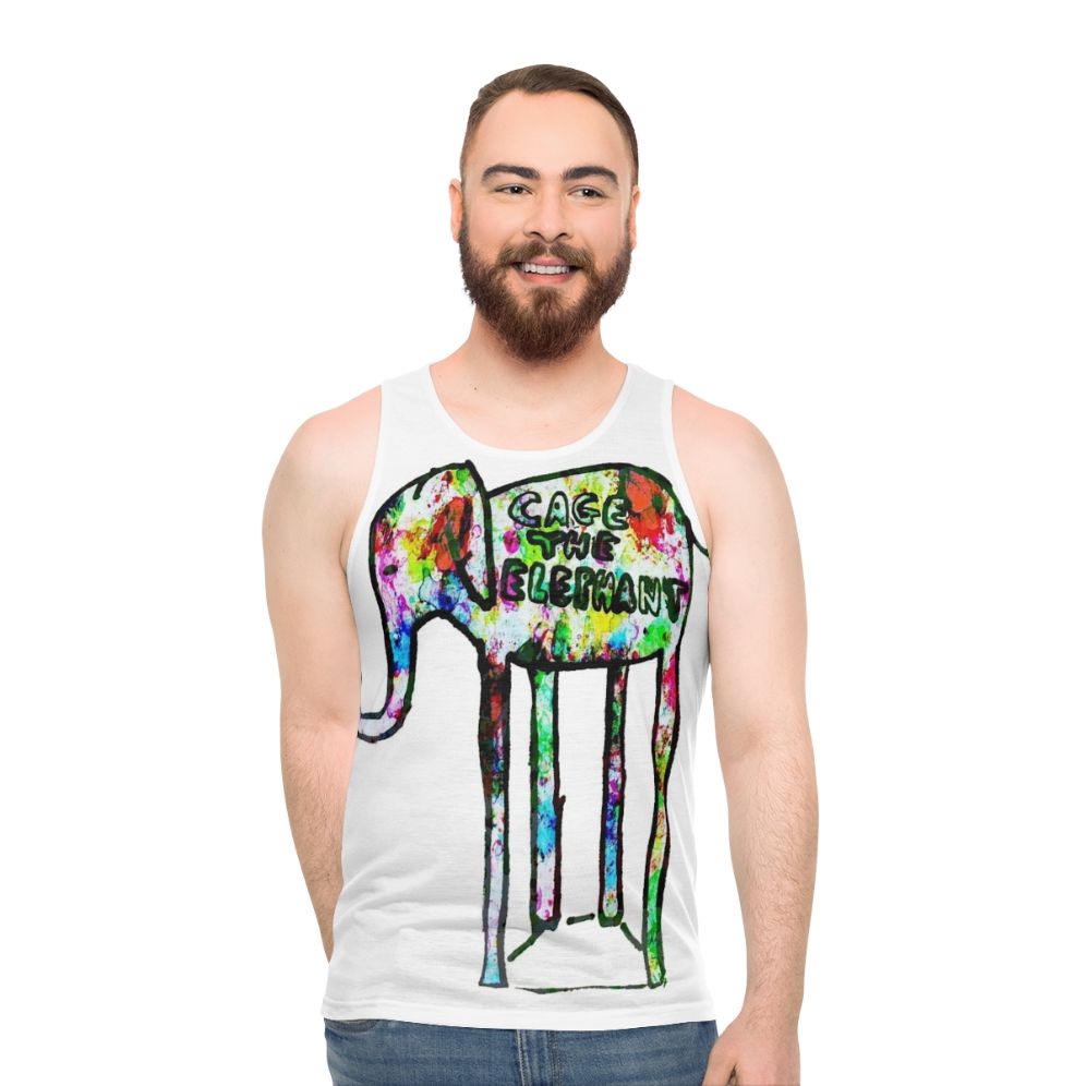 Sixcag Elephant World Tour 2020 Unisex Tank Top - men