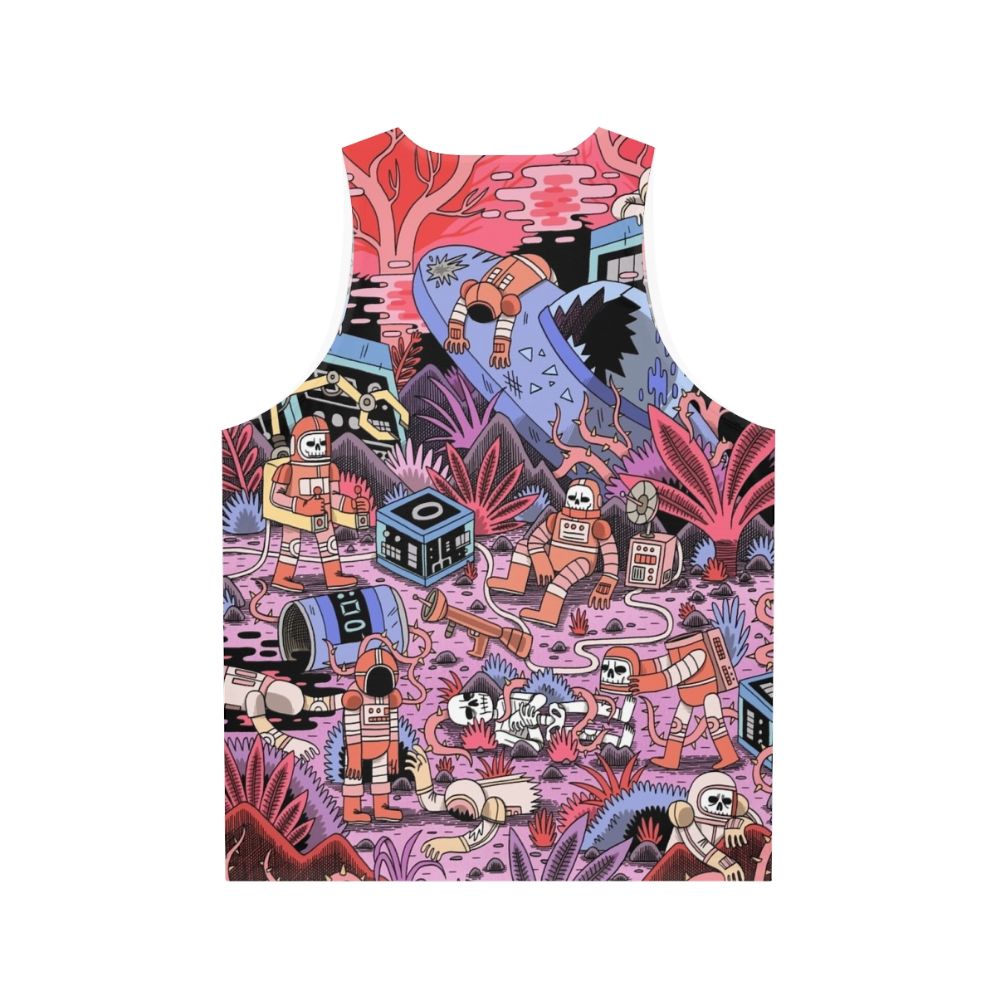 Chaos Unisex Sci-Fi Spaceman Tank Top - Back