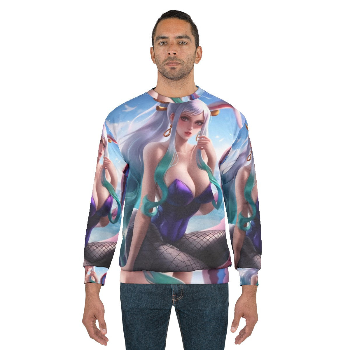 Kawaii Anime Girl Oni Princess Sweatshirt - men