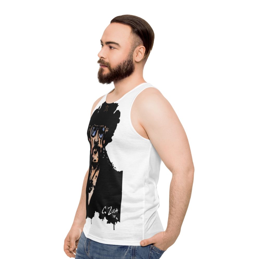 Lemmy Kilminster Motorhead Iconic Musician Portrait Unisex Tank Top - men side