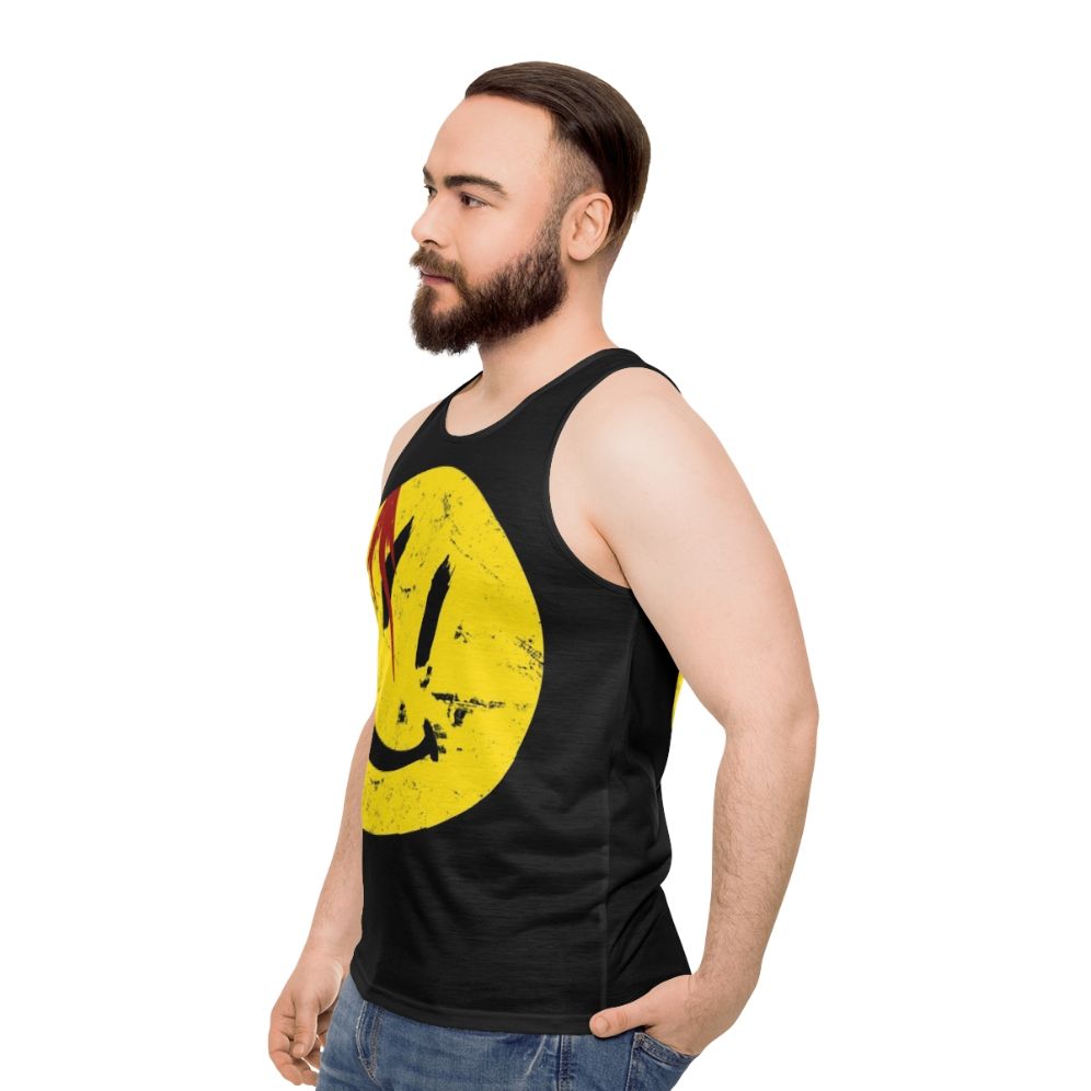 Vintage Watchmen Superhero Unisex Tank Top - men side