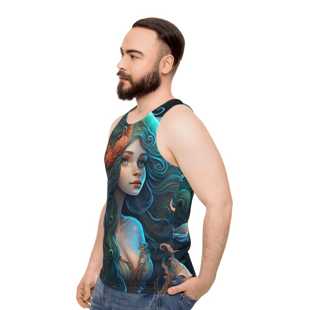 Mythical sea creatures unisex tank top - men side