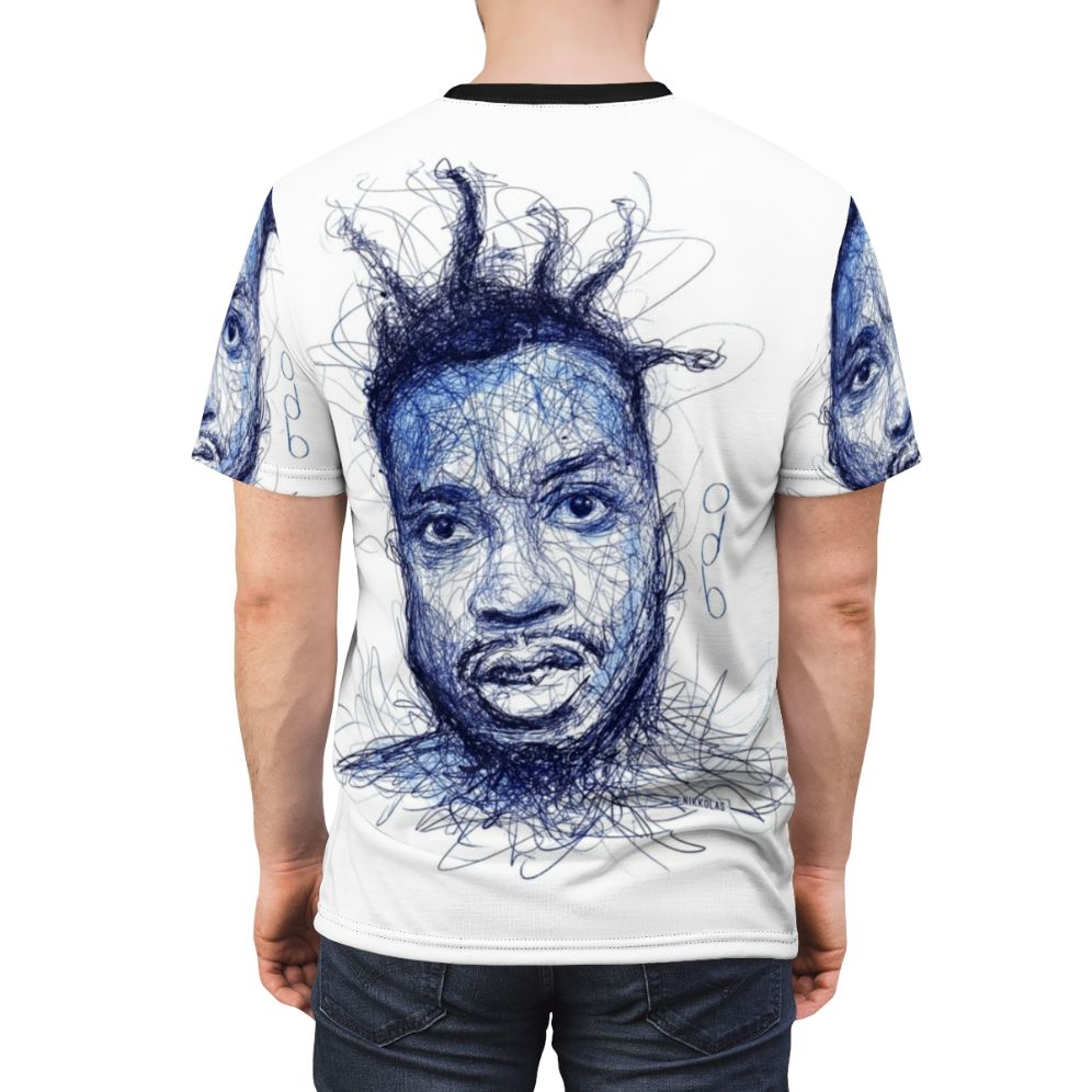 Tribute to ODB Wu-Tang Inspired T-Shirt featuring graphics and text - men back