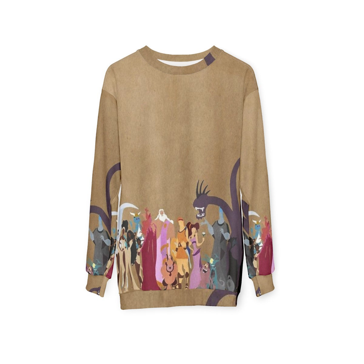 Hercules Sweatshirt with Mythological Hero Design - hanging