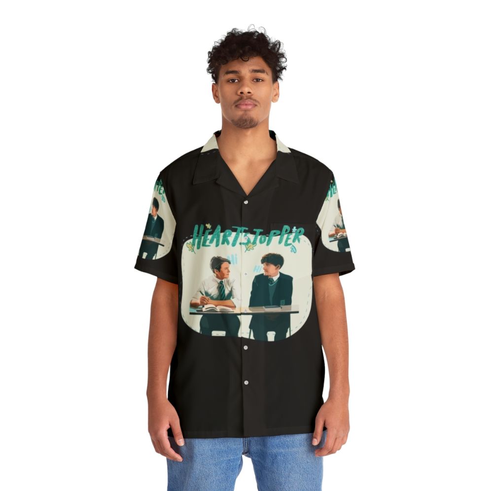 Heartstopper Inspired Hawaiian Shirt with Characters - People Front