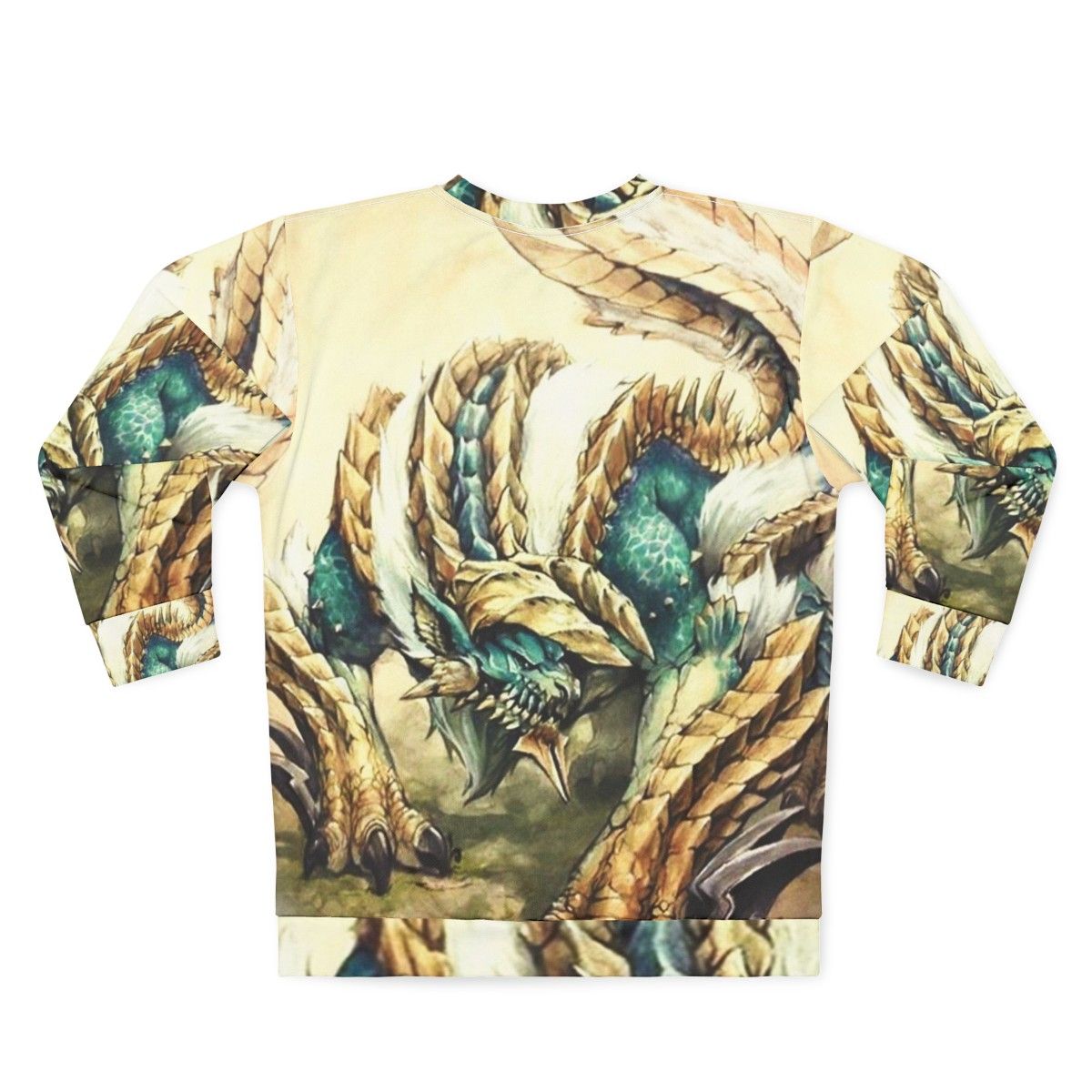 Monster Hunter Zinogre Roaring Thunder Sweatshirt - Back