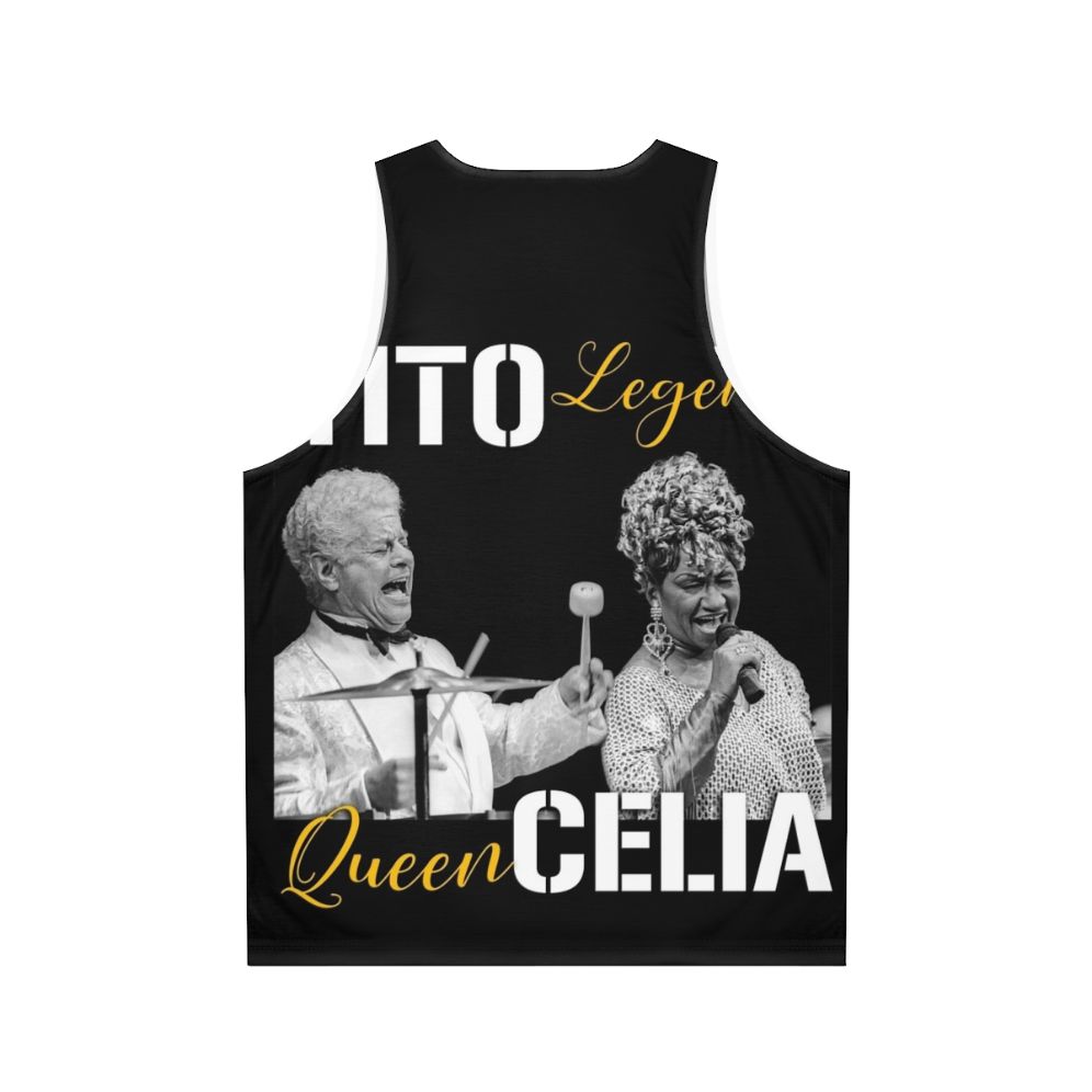 Celia Cruz and Tito Puente Unisex Tank Top - Back