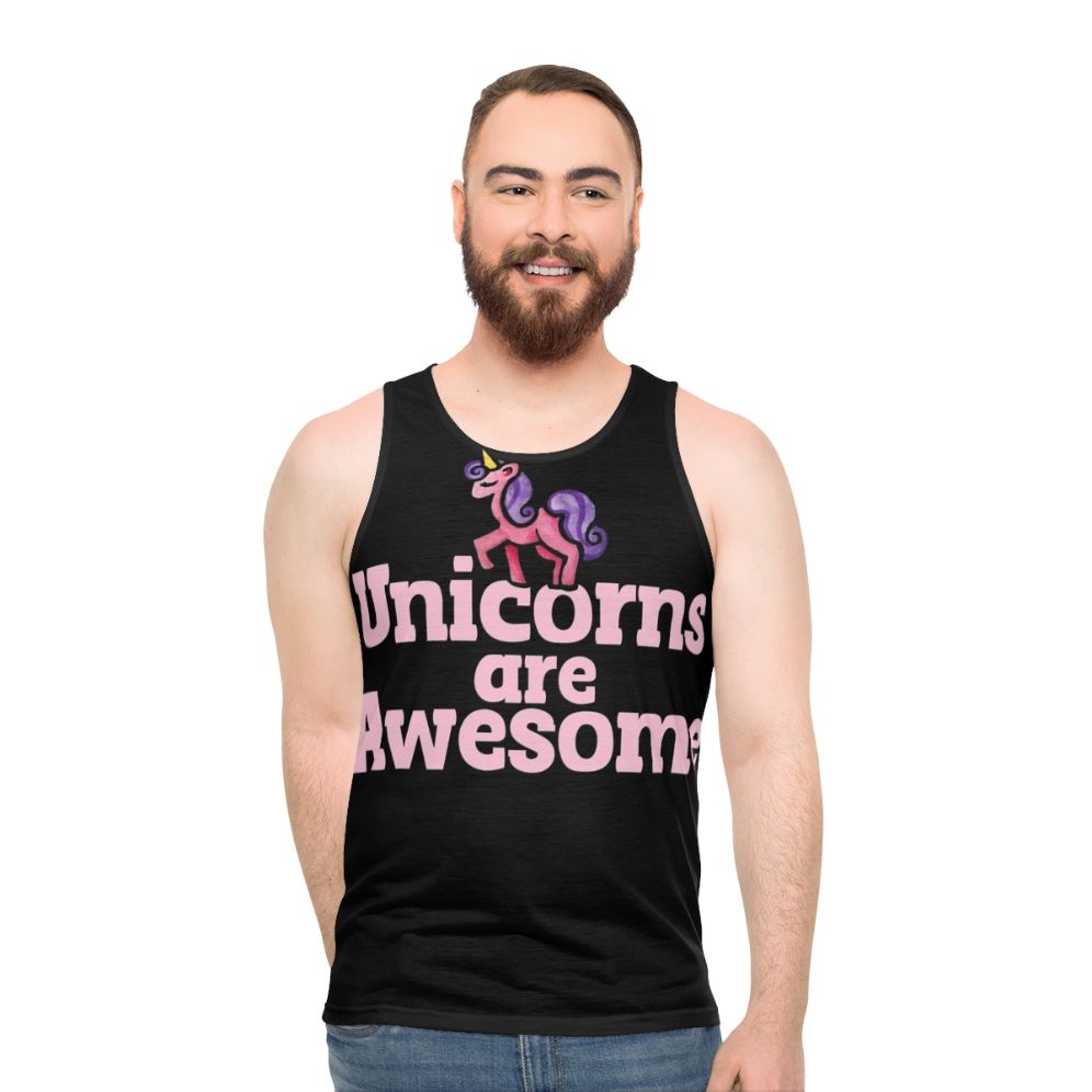 Awesome Unisex Unicorn Tank Top - men